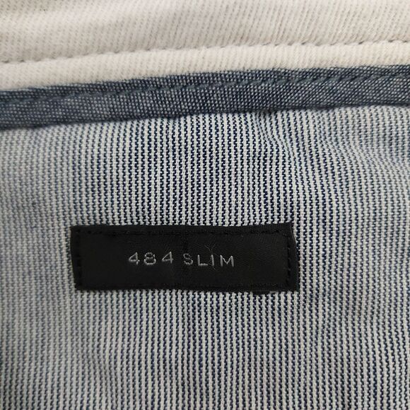 J. Crew 484 Slim Pants Mens 30x32 Teal Flat FrontStraight Stretch Chino Work - Picture 8 of 12